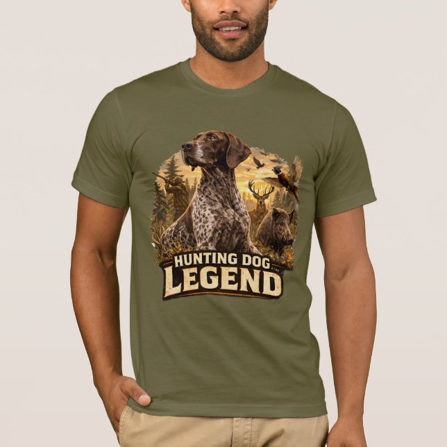 Camiseta Pointer Alemão de Cabelo Curto  (Frente)
