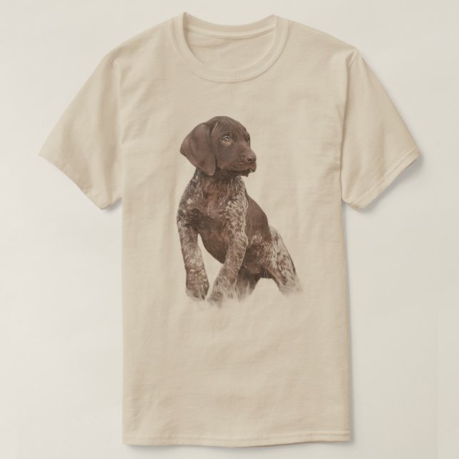 Camiseta Pointer Alemão de Cabelo Curto  (Frente do Design)