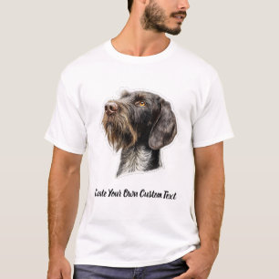 Camiseta Pointer Alemão de Cabelo Raspado Crie Seu Próprio