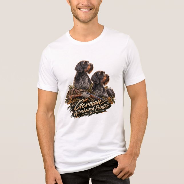 Camiseta Pointer Alemão de Pelo Cabeludo (Frente)