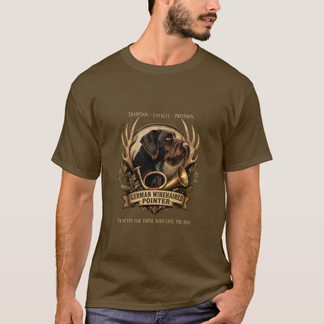 Camiseta Pointer Alemão de Pelo Cabeludo (Frente)