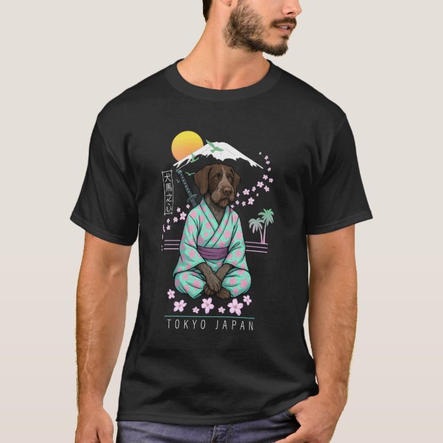 Camiseta Pointer Alemão de Pelo Cabeludo (Frente)