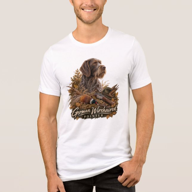 Camiseta Pointer Alemão de Pelo Cabeludo (Frente)