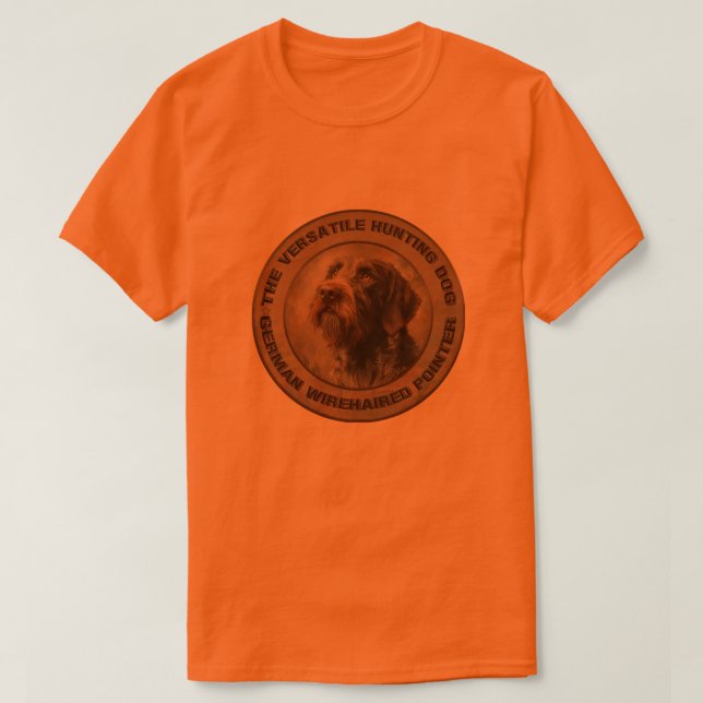 Camiseta Pointer Alemão de Pelo Cabeludo (Frente do Design)
