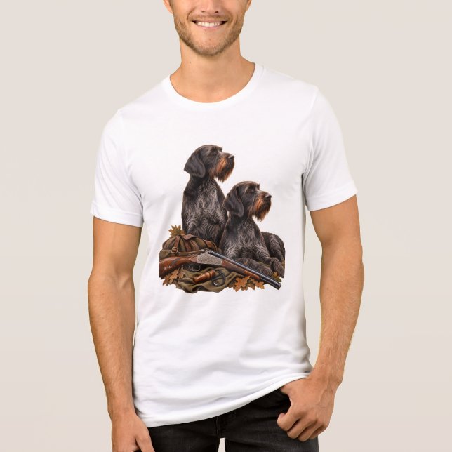 Camiseta Pointer Alemão de Pelo Cabeludo (Frente)