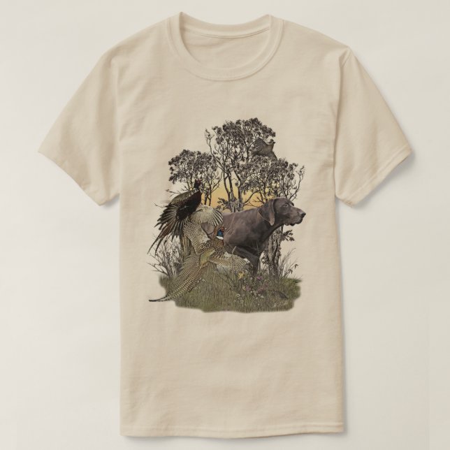 Camiseta Pointer Alemão de Pelo Curto (Frente do Design)