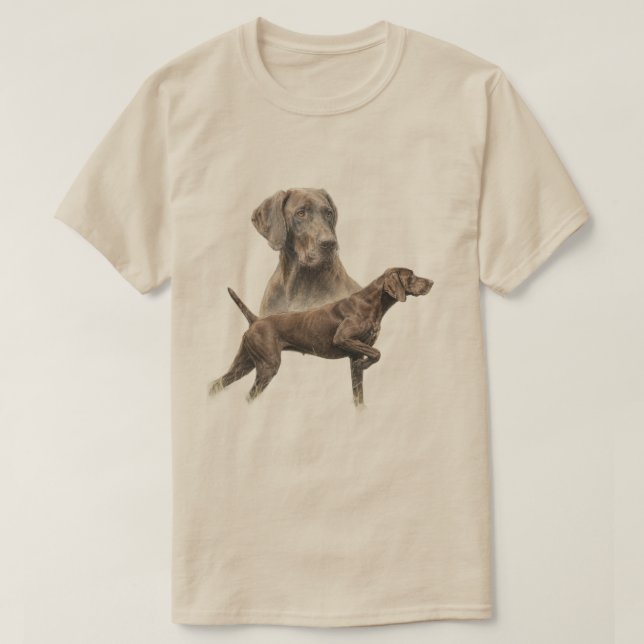 Camiseta Pointer Alemão de Pelo Curto (Frente do Design)