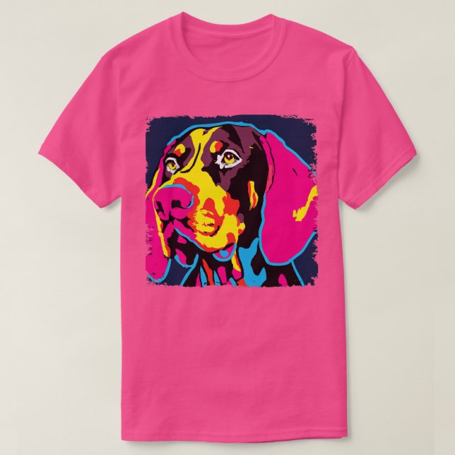 Camiseta Pointer Art Dog Lover Gifts 1, Alemão Curto (Frente do Design)