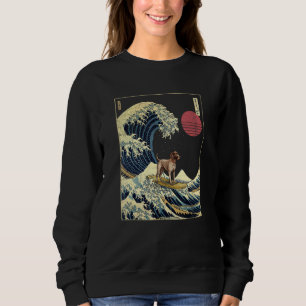 Camiseta Pointer de Cabelo Curto Alemão Onda de Kanagawa Ja