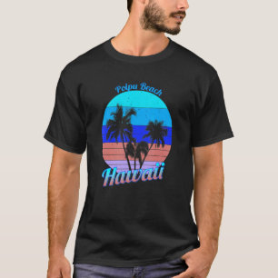 Camiseta Poipu Beach Hawaii Retro Tropical Palm Trees Vacat
