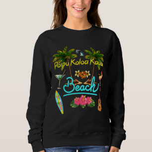 Camiseta Poipu Koloa Kauai Beach Summer Palm Surf Sun Set P