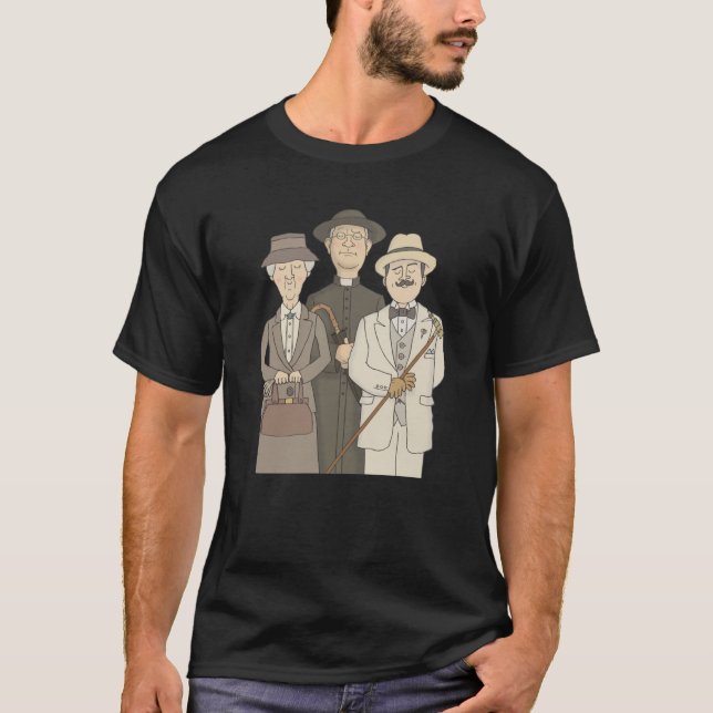 Camiseta Poirot Marple e Padre Brown200 (Frente)