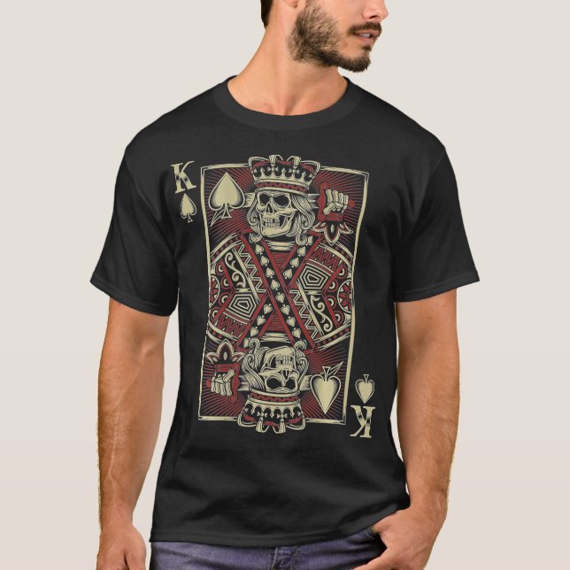Camiseta Pok Musical Do Leitor De Guitarra De Skeleton (Frente)
