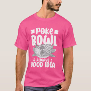 Camiseta Poke Bowl Peixe-Comida Havaiano Receita 1