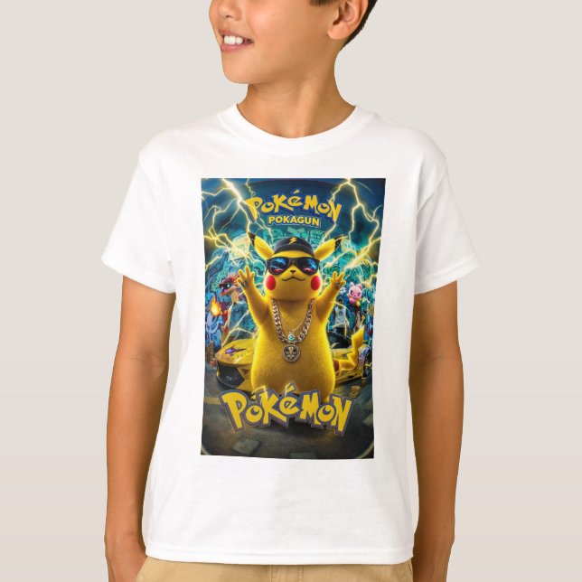 Camiseta Pokémon: Faíscas de Rua (Frente)