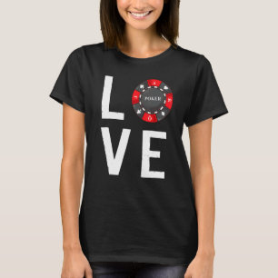 Camiseta Pôker Chip Sign Games Ideia do jogador