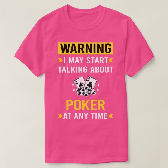 Camiseta Poker de Aviso (Frente do Design)
