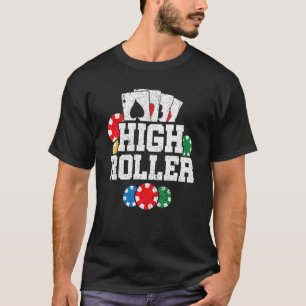 Camiseta Poker de Holdem do Texas High Roller