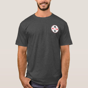 Camiseta Poker de ponte de placa de reprodução personaliz
