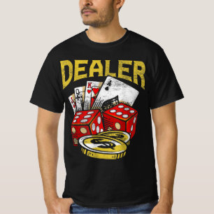 Camiseta Poker do Texas Holdem do revendedor de jogos casin