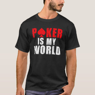 Camiseta Poker é o meu pôquer do jogo mundial jogando carta