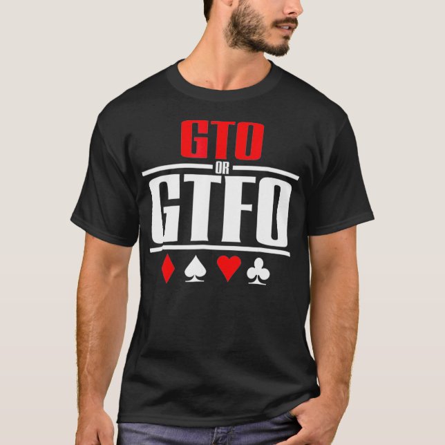 Camiseta Poker GTO ou GTFO (Frente)
