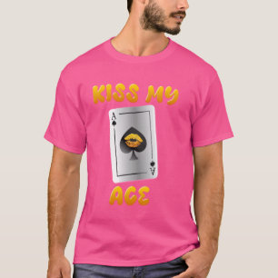 Camiseta Poker Lovers BEIJA MEU Torneio ACE Poker Engraçado