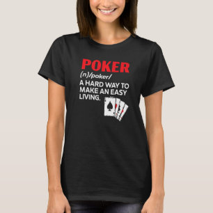 Camiseta Poker Player Card Game Bluffing Pote Casino Poker