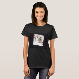 Camiseta Poker,-Queens,_Pockets,_Par,_Ladies_Black_T-shirt