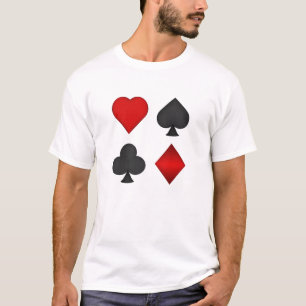 Camiseta Poker:Reproduzindo Conjuntos De Cartão:Camiseta: