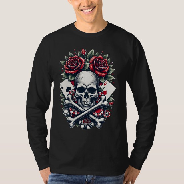 Camiseta Poker Skull (Frente)