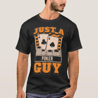 Camiseta Poker Texas Holdem Gambling Cards - Gambler Just A