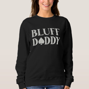 Camiseta Poker Tournament BLUFF PAI Engraçado Jogador de Po