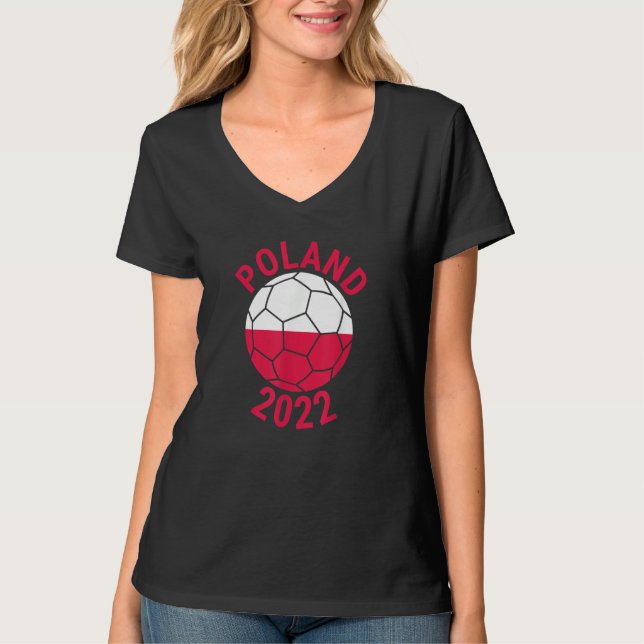 Camiseta Poland 2022 Football Supporter Championship Soccer (Frente)