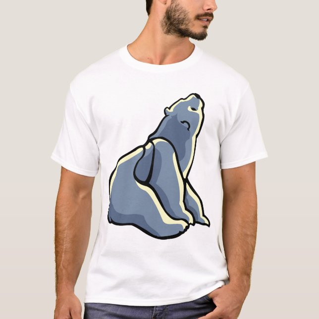 Camiseta Polar Bear Art Camisa Unisex Urso Polar (Frente)