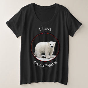 Camiseta Polar Bear Cub Painting - Arte Original