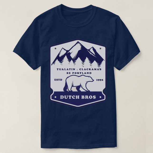 Camiseta Polar Bear Dutch Bros (Frente do Design)