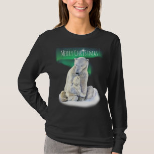 Camiseta Polar Bear e Bebê Natal