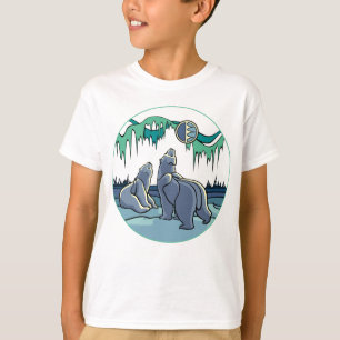 Camiseta Polar Bear Kid's Shirts de Arte Árctica