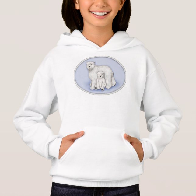 Camiseta Polar Bear Mãe e Cub (Frente)