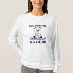 Camiseta Polar Bear Thin Sorvete Meu Amigo Engraçado Dizend