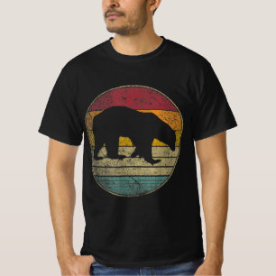 Camiseta Polar Bear Vintage - Silhueta retrô aflita 70s