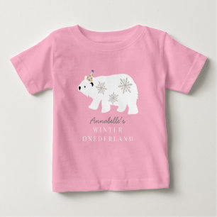 Camiseta Polar Bear Winter Onederland primeiro aniversario