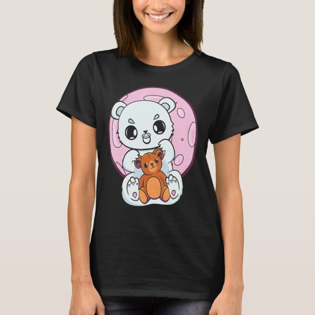 Camiseta Polar Bear With Soother And Teddy Bear (Frente)