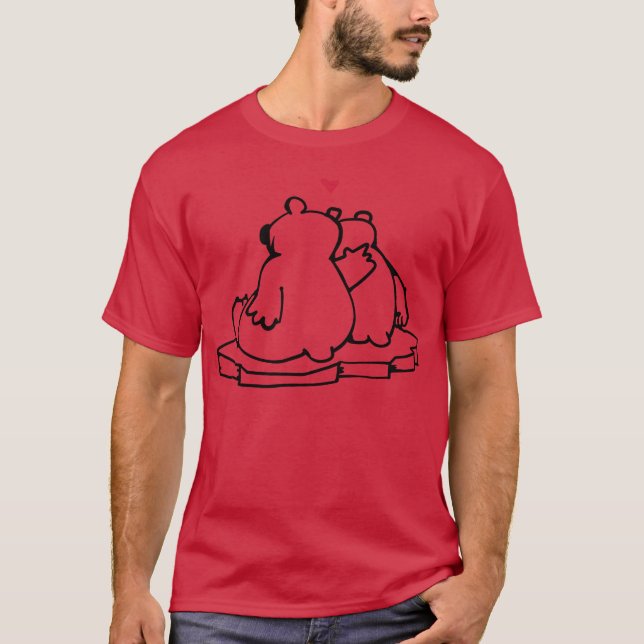 Camiseta Polar Bears In Love girl (Frente)
