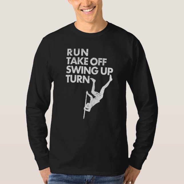 Camiseta Pole Vault Pole Vaulting Pole Jumping Run Take Off (Frente)