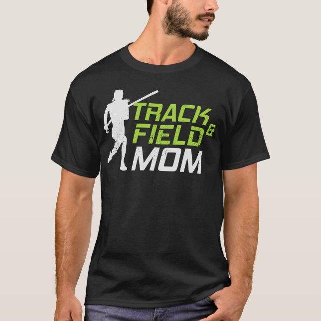 Camiseta Pole Vault Saltando Pista e Campo Mãe (Frente)