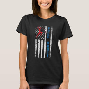 Camiseta Pole Vaulter Americano Pole Vault Flag United Ruas