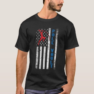 Camiseta Pole Vaulter Americano Pole Vault Flag United Ruas