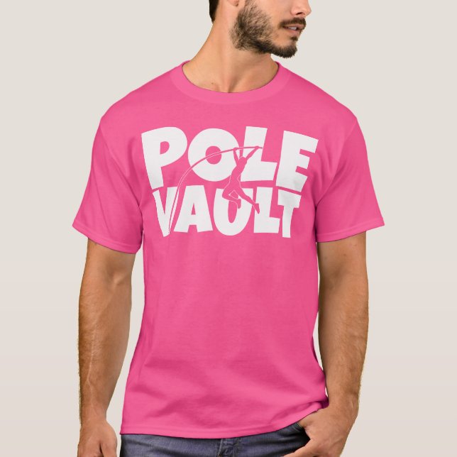Camiseta Pole Vaulting Men Para O Pole Vaulter Boy (Frente)